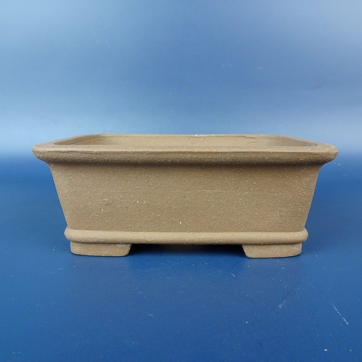 Japanese Bonsai pot TOKONAME GYOZAN NAKANO signed DEIMONO Belt Rctgl w4.7