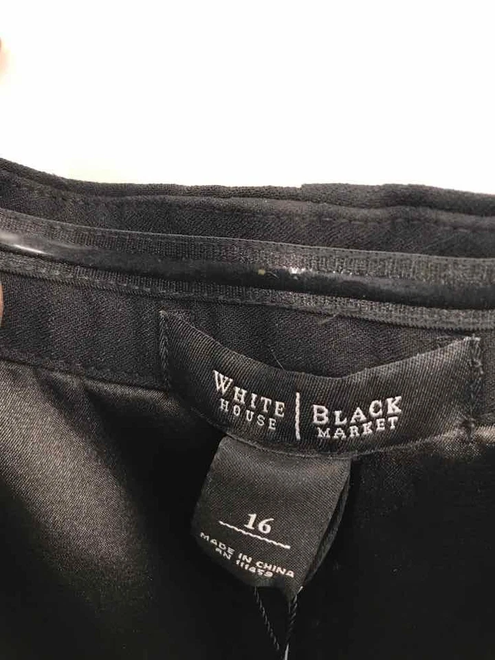 Pre-Owned WHBM Black Size 16 Strapless Maxi Evening Gown - Image 3 of 3