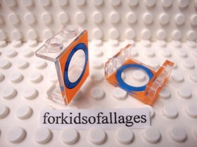 Lego SpongeBob SquarePants Porthole Window Panel 4864bpx16 Blue Orange 3827 3818