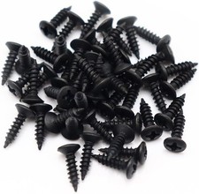 50pcs Matte Black Guitar Pickguard Screws Metal Scratch Plate Mount Screws