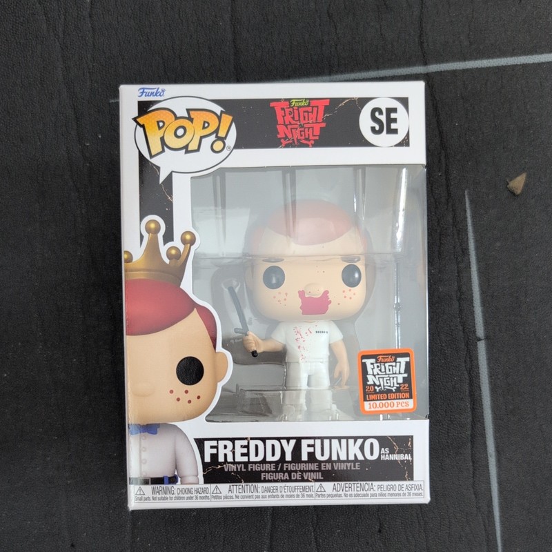 Funko Pop! Fright Night 2022 Freddy Funko as Hannibal 10,000 Pcs SE w,Protector