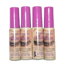 4 MASCARA RIMEL PROSA 4 IN 1 WATERPROOF EXTEND & GIVE VOLUME MADE MEXICO BLACK