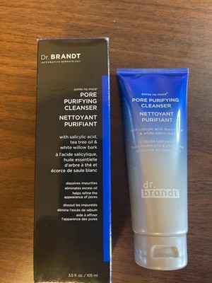 Dr Brandt 3.5 Oz Pores No More Purifying Cleanser, Eliminates Excess Oil NIB