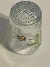 Decorative Glass Thimble Vintage Souvenir Collectible