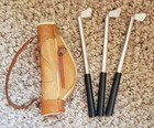 VTG Golf Leather Bag Weighted Pen Golf Club 3 Pens Mini Desktop Gift Office — photo 4