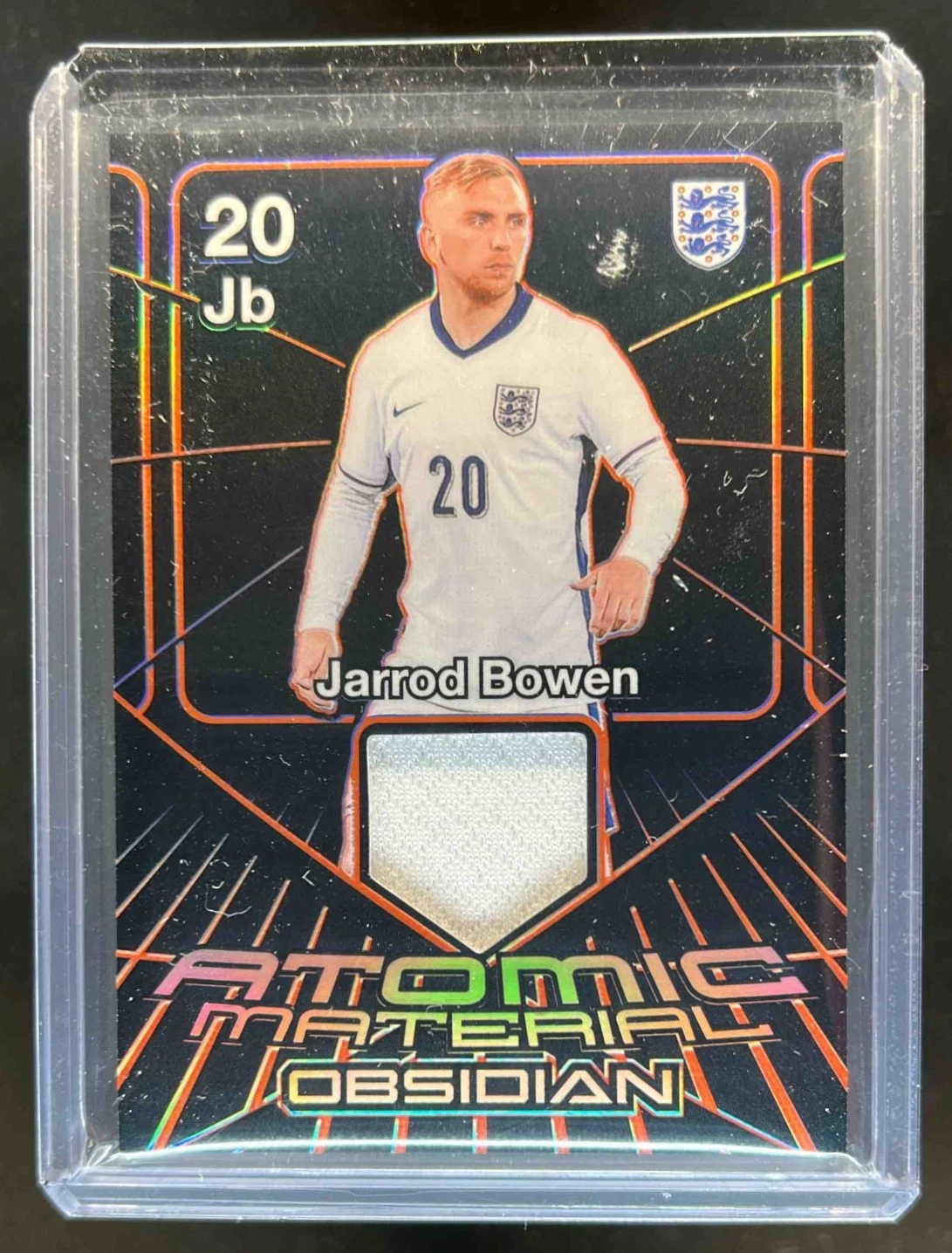 2024-25 Obsidian Jarrod Bowen Atomic Jersey Electric Etch Orange #93/99