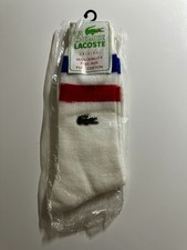 Rare Lacoste Tennis Pure Cotton Socks From 80s