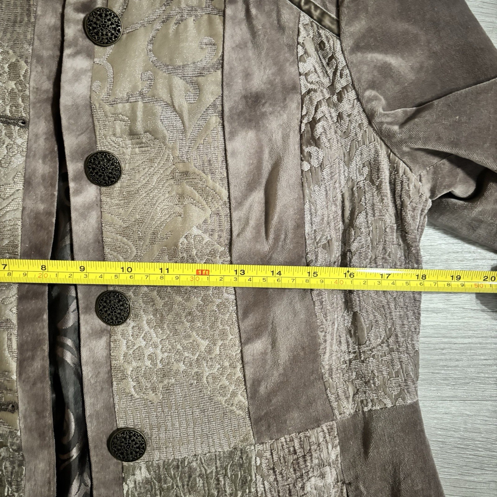 Chicos Women’s Patchwork Boho Whimsigoth Velvet M… - image 7