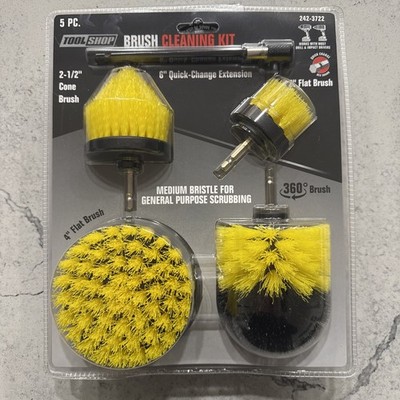 TOOL SHOP 6pc Medium Bristle Brush Cleaning Kit  Set - Car Wash Cleaning - NEW