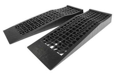 50516 4,400 lb. Capacity Low Profile Car Ramps, 2-Count, Black Extended Length