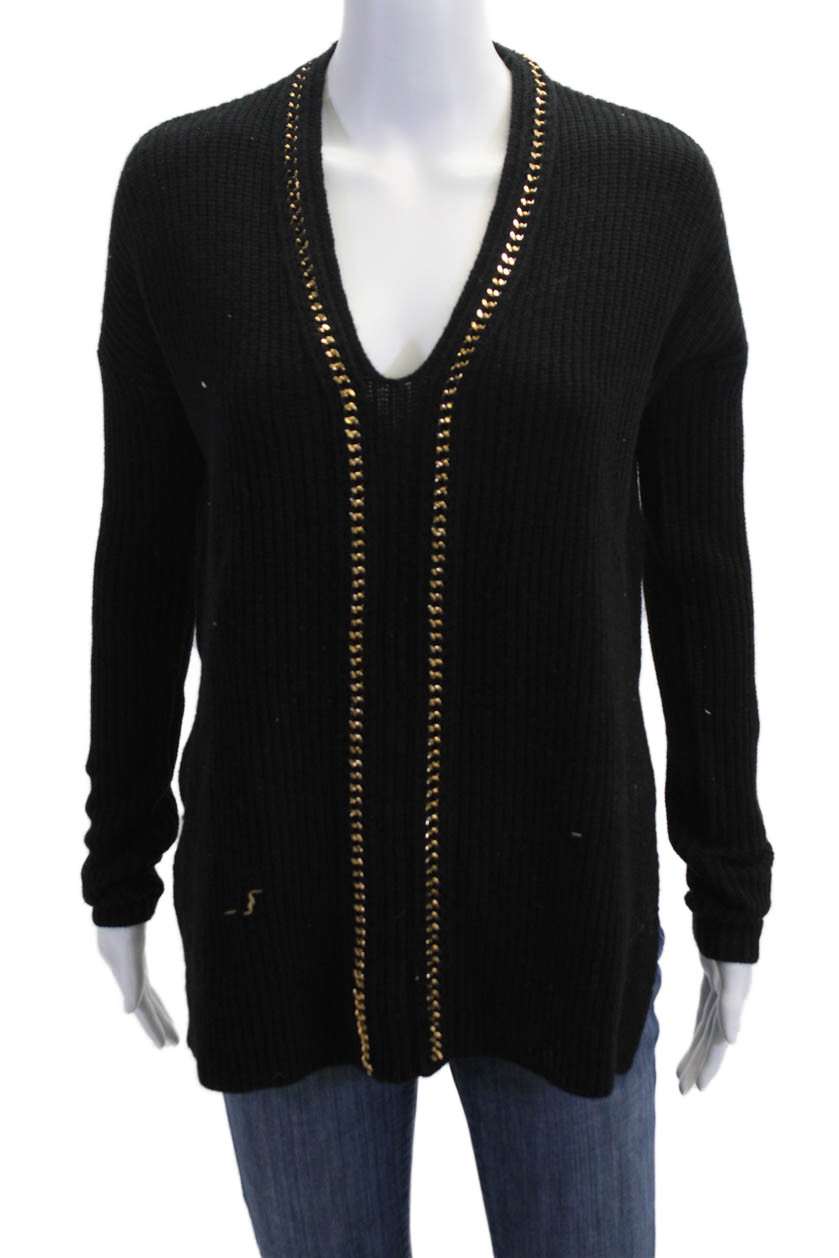 Derek Lam 10 Crosby Womens Black V Neck Long Sleeve Cardigan Size XSFree Shipping in US $100+ Orders | $6.95 Orders Below