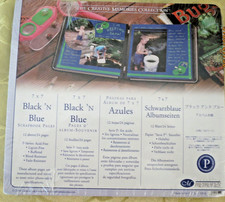 Creative Memories 7X7 Black 'N Blue 12/pkg Dark Blue w/black - NEW