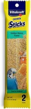 Bird, VitaKraft Honey Sticks for Parakeets 2.11 oz 2 Pack 