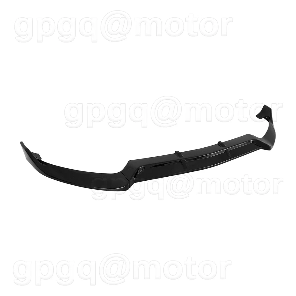 For Mercedes Benz W205 C43 AMG C-Class 2015-18 V3 Glossy Black Front Bumper Lip - Изображение 3 из 4