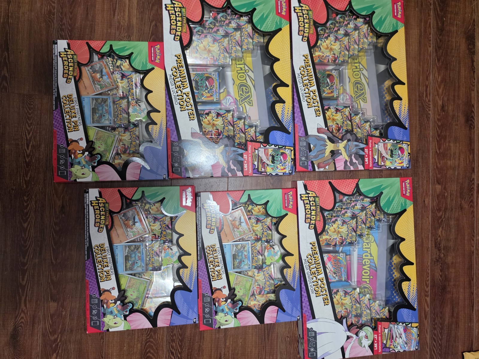 Pokemon Ascended Heroes Premium Poster Collection Set of 3 & Pin collection x3 