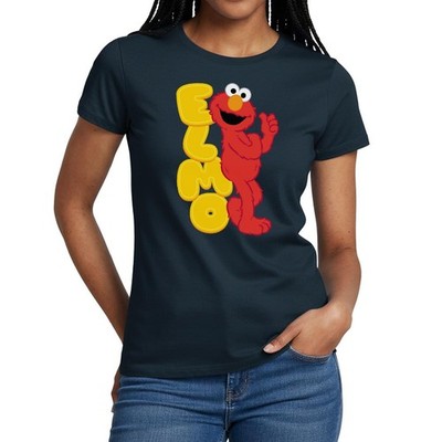 Sesamstraße Elmo Mit Schriftzug Frauen T-Shirt