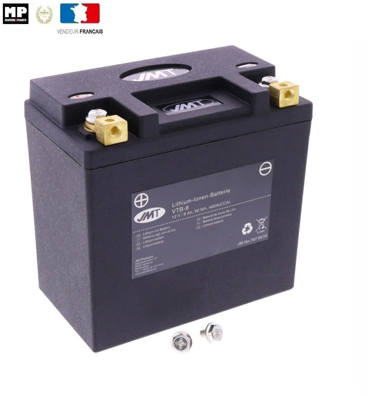 Batterie Lithium JMT VTB-8 Anti Panne de Démarrage BMW C 400 GT