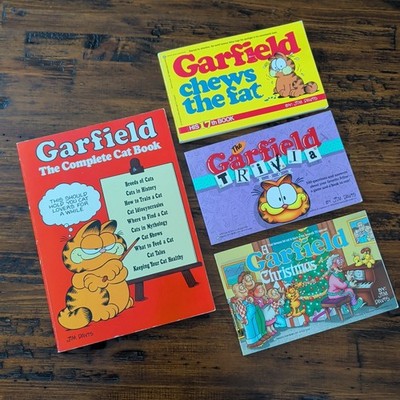 Vintage Garfield Books Comic Books Paperback Lot of 4 Jim Davis 1970s