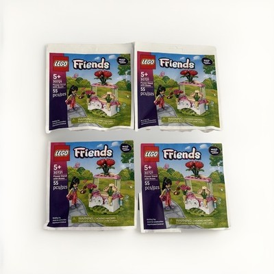 LEGO Friends: Flower Stand with Roses (30721) Lot of 4, Brand New