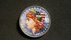 1921 Morgan Silver Dollar Colorized From A Local Estate