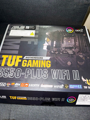 ASUS TUF GAMING B550-PLUS WIFI II ATX AMD AM4 DDR4 4-Slot WiFi 6 HDMI