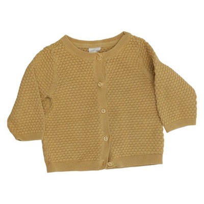 H&M, Strickjacke, Unisex (Kinder), Größe: 62, Gelb, Baumwolle, Sonstiges #tAD
