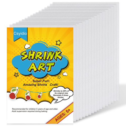 25 Pieces 8 X 5.7 inches Shrink Plastic Sheets, Shrink Dink Papers for Kids C...