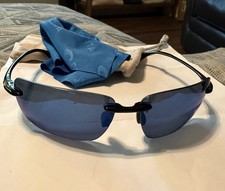 Costa Del Mar Gulf Shore Polarized Sunglasses Shiny Black/Blue 580P Lens