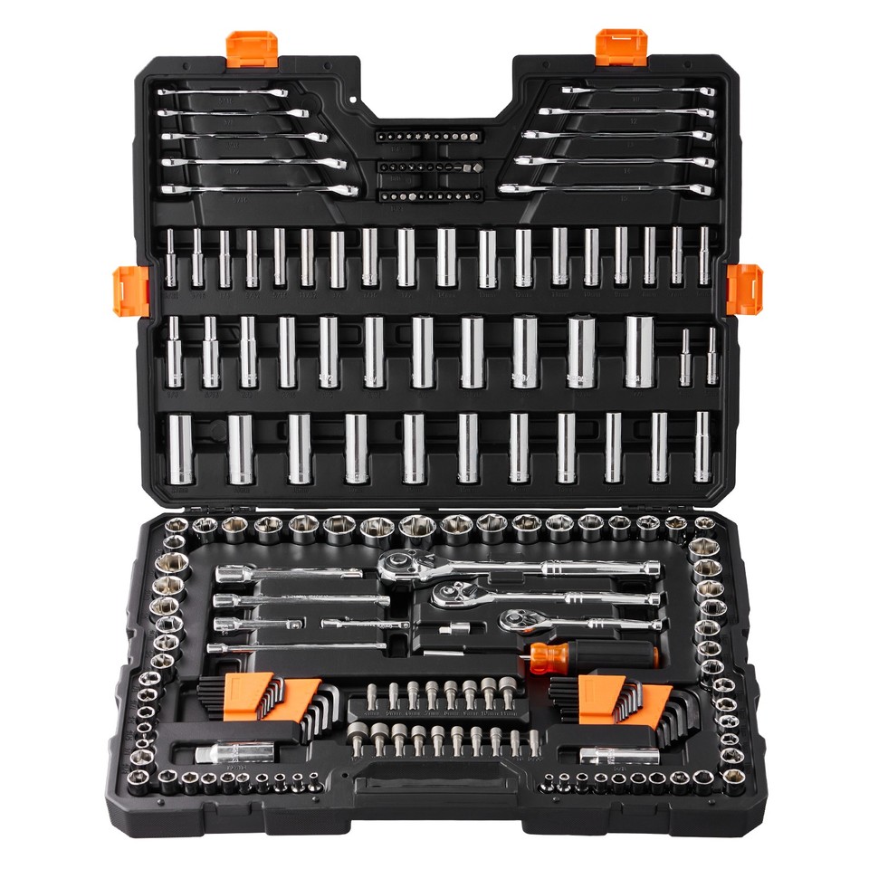 Uimoso Mechanics Tool Set and Socket Set 1/4in 3/8in 1/2 in Drive ...
