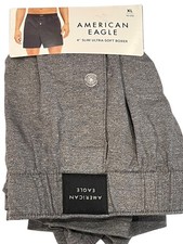 NWT AMERICAN EAGLE 4" Slim Ultra Soft Boxer Sz XS-S-XL Solid Gray 79