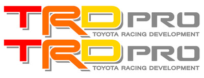 Heritage Color TRD PRO Stickers, Fits Toyota Truck Tacoma, Tundra, 4Runner