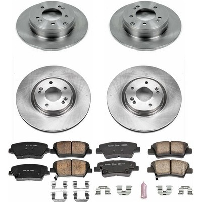 PowerStop Disc Brake Kit - Front and Rear - Fits Hyundai Azera 2012-2017 OE Stoc