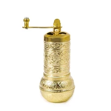 Coffee and Pepper Grinder with Adjustable Handle Mild Gold