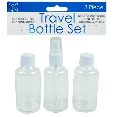 Travel Twist Top & Spray Bottle Set 4 pc Set