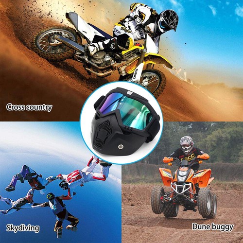 Motorrad-Gesichtsmaske Brille Off Road Motocross MX ATV Dirt Bike Helm UV Gläser - Bild 11 von 24