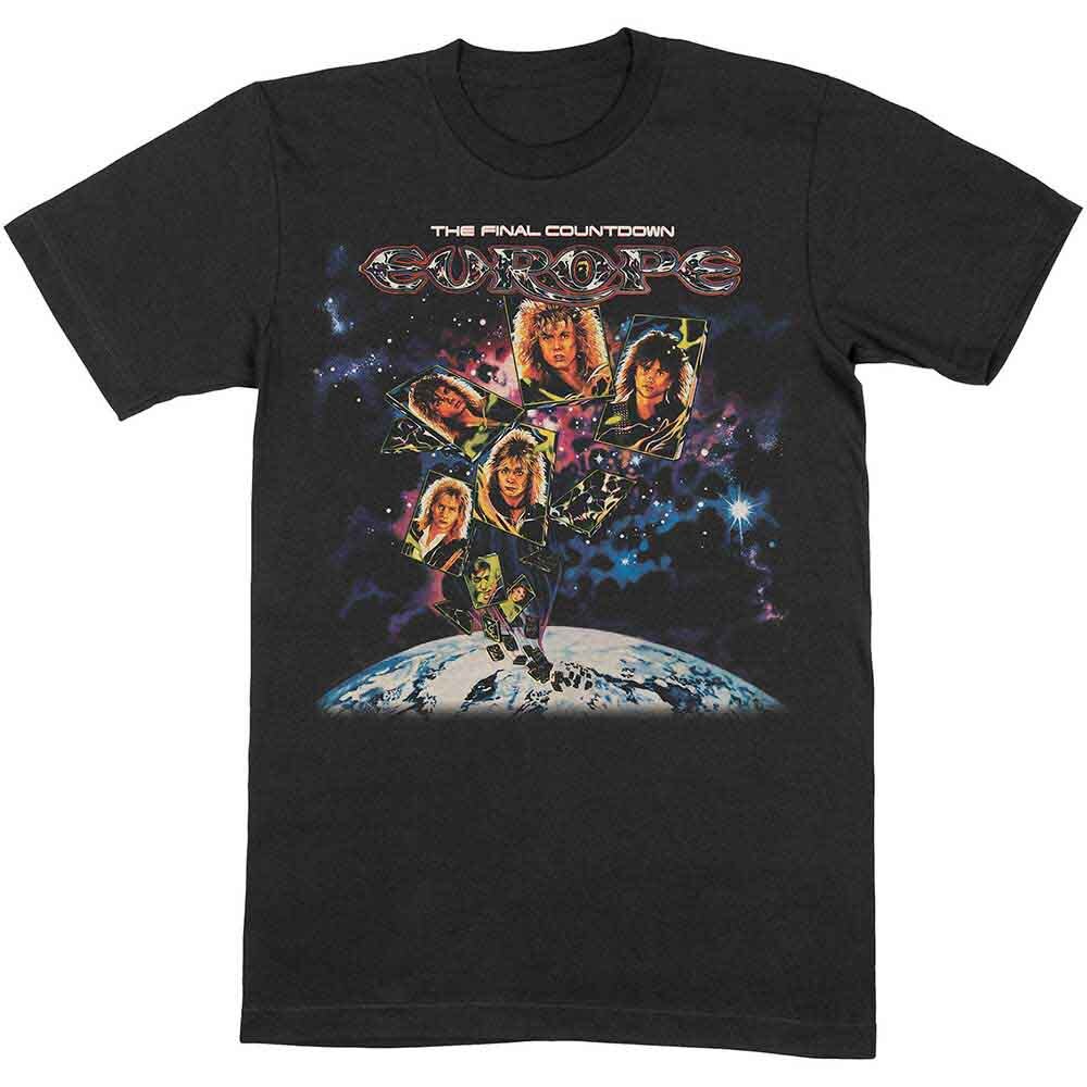 Camiseta Europa 'The Final Countdown' Negra - NUEVA OFICIAL