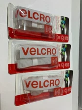 VELCRO(R) Brand Thin Clean Fasteners Tape 18" x .75" - 3 packs NEW FREE SHIPPING