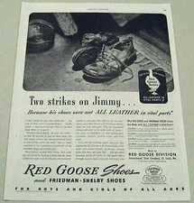 1941 Print Ad Red Goose Shoes International Shoe Company St Louis,MO