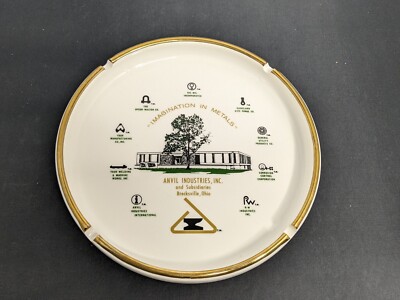 Vintage Anvil Industries Ashtray Brecksville, Oh