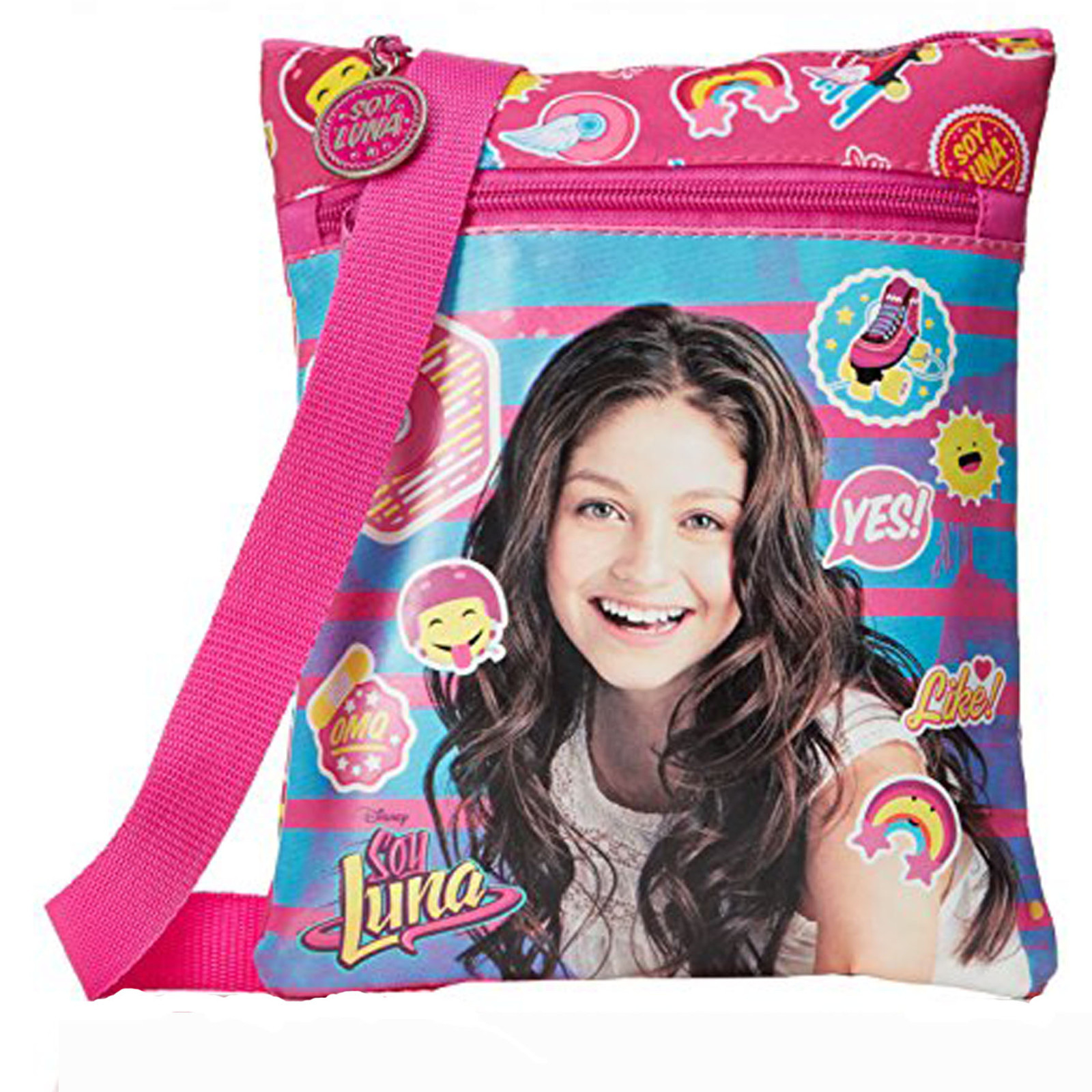 Soy Luna Bolso Bandolera Piso Ajustable,Cierre con 2 Cremallera 24x 19,5 | eBay