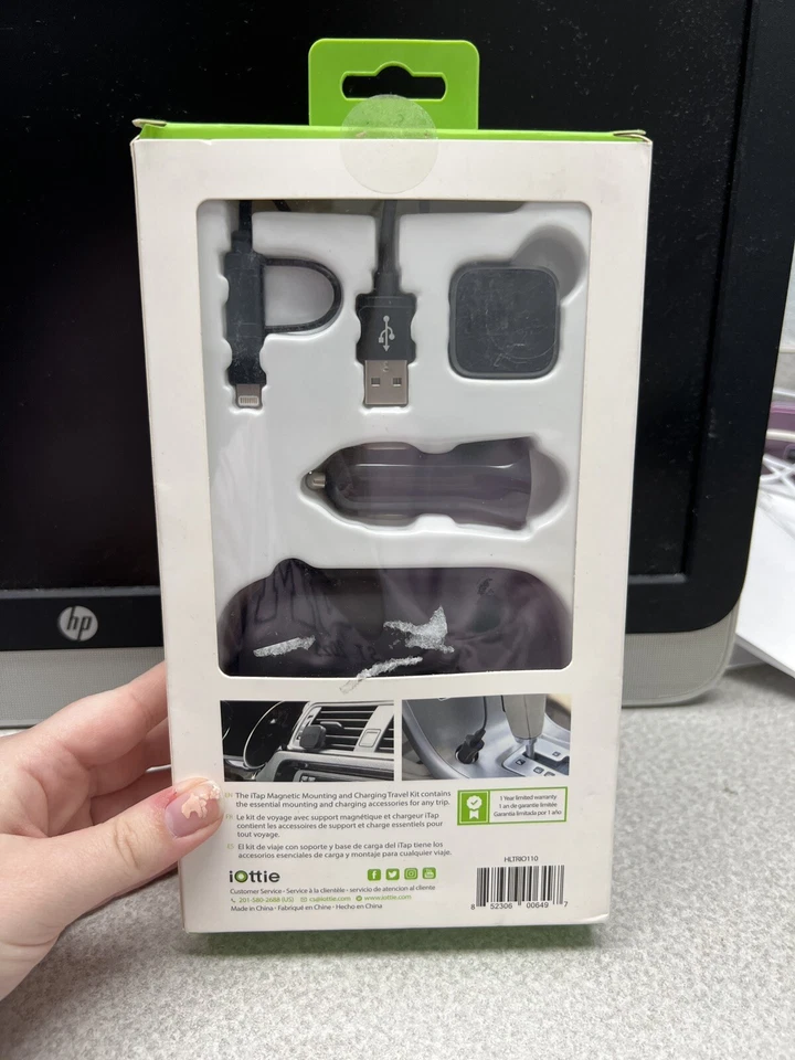 Kit de viaje de montaje y carga magnética iOttie iTap teléfono Lightning micro-USB Foto 2 de 2