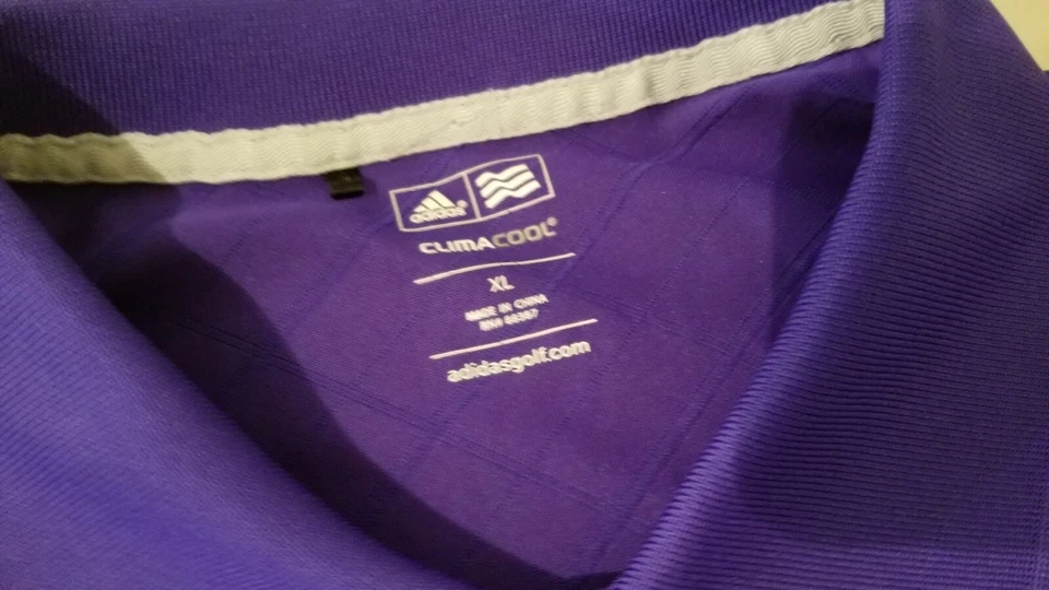 Polo de golf Adidas para hombre XL púrpura atlético campeonato de la PGA Foto 4 de 4