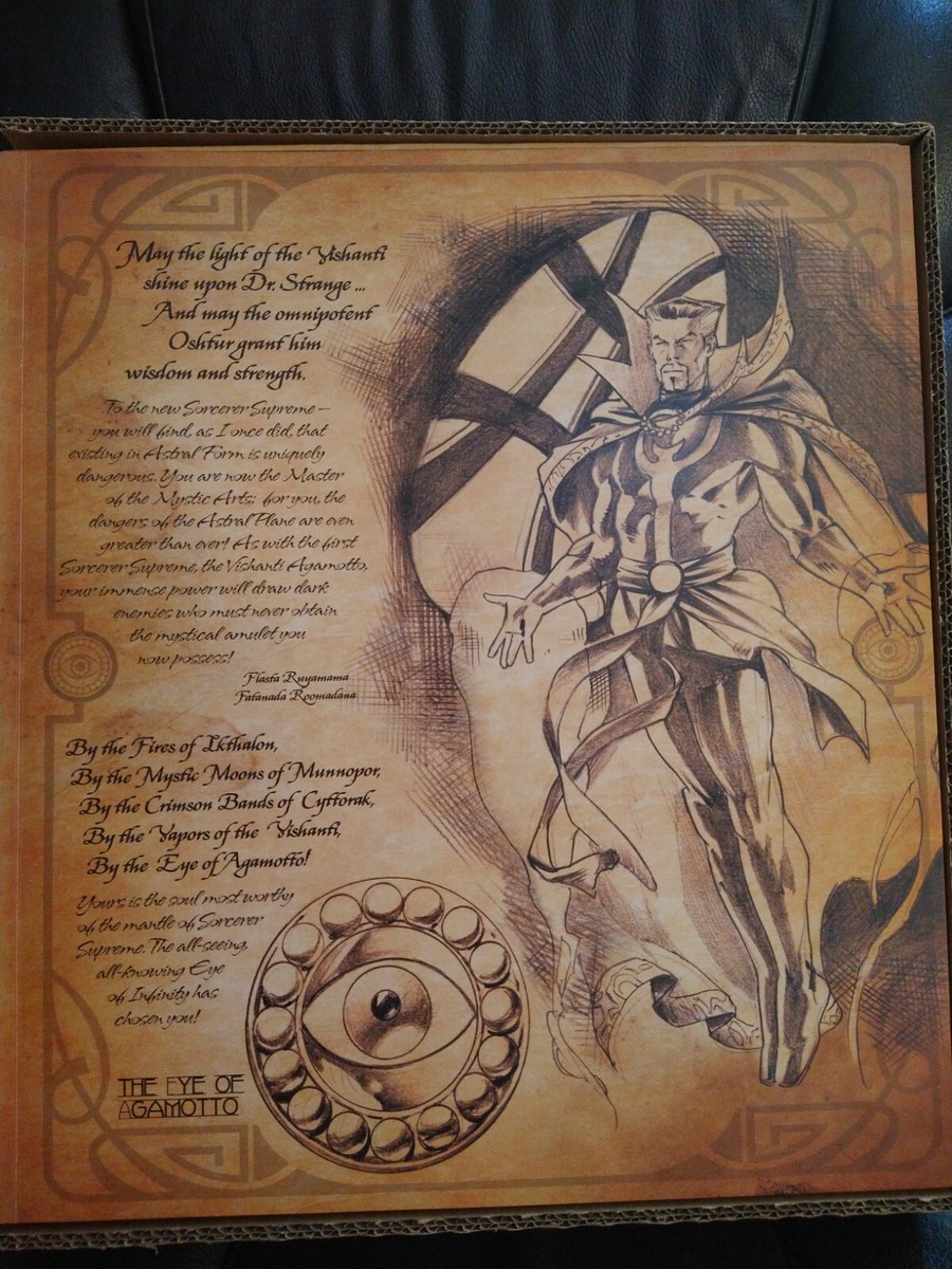 Libro In Miniatura BOOK OF VISHANTI Scala 1:12 - Leggibile, Marvel Universe Doctor Strange