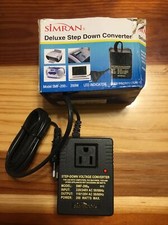 Simran Deluxe Step-Down Voltage Converter SMF-200 NIB Euro