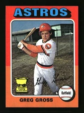 1975 Topps BASEBALL Greg Gross #334 Rookie RC