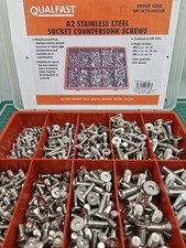 Image of Qualfast Metric Skt Countersunk Head Screw Kit A2 AVG-410PC QFT-615-4410K