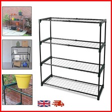 Garden Storage Shelve 4 Tier Greenhouse Shelf Plant and Garage Racking
