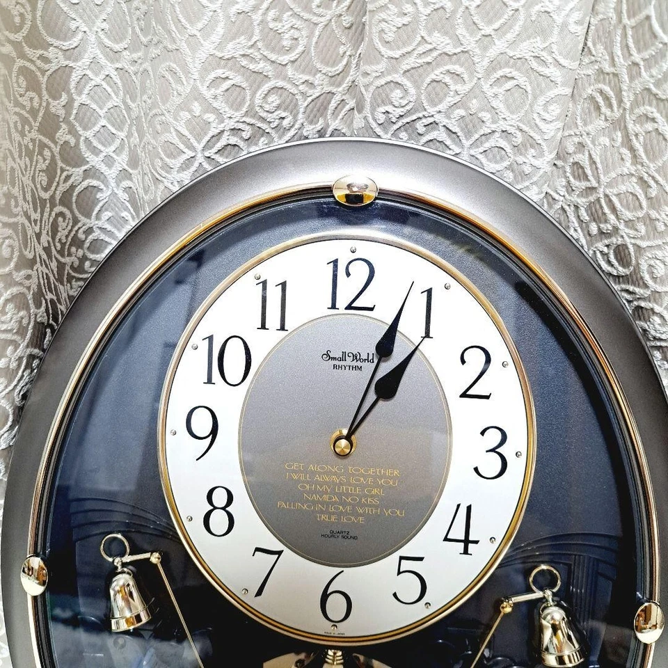 Pequeño Mundo RHYTHM 4MH710 Reloj Ritmo Karakuri Colgante de Pared De Colección Buen Diseño Foto 2 de 4