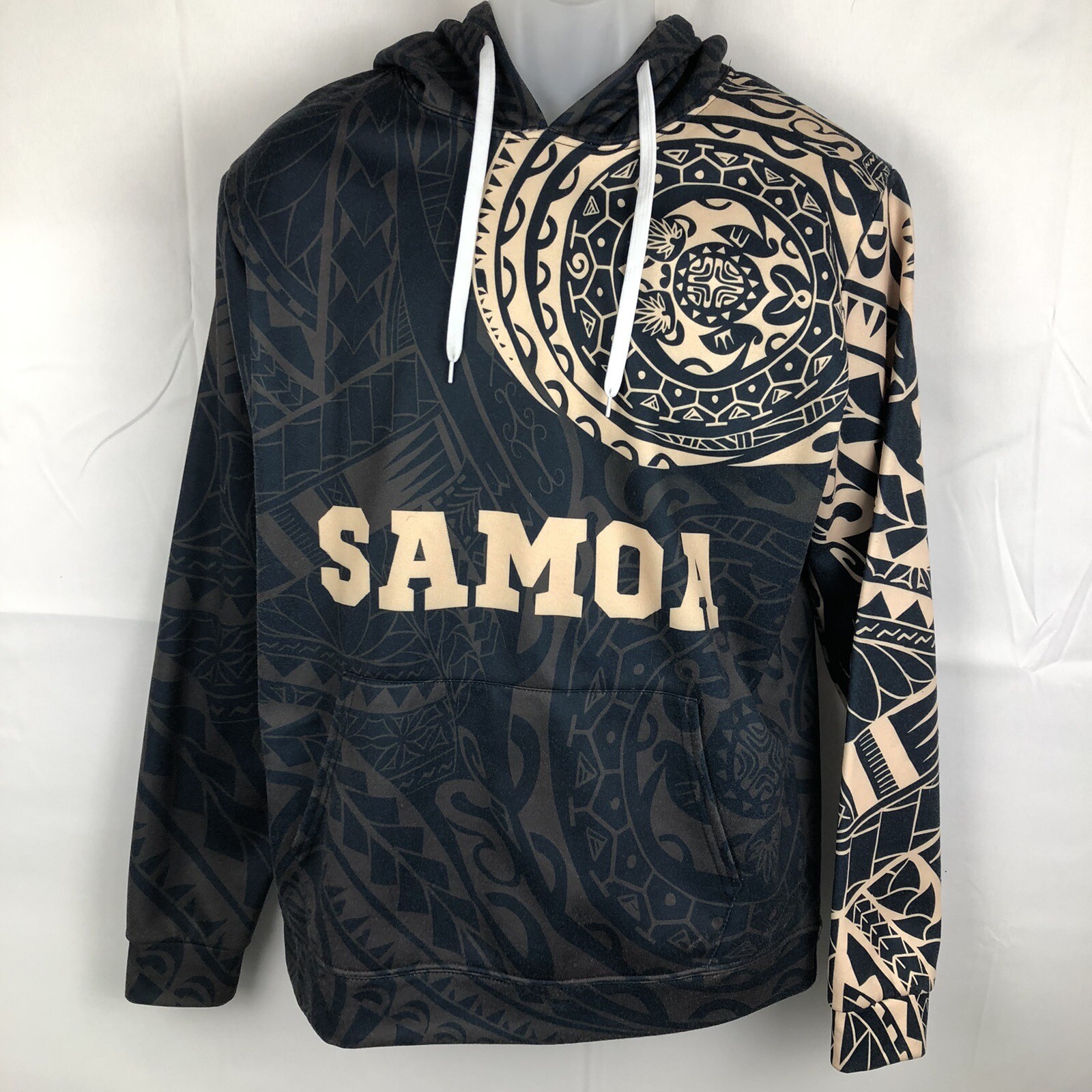 Somoa Polynesian HOODIE US SIZE Medium ALL OVER PRINT