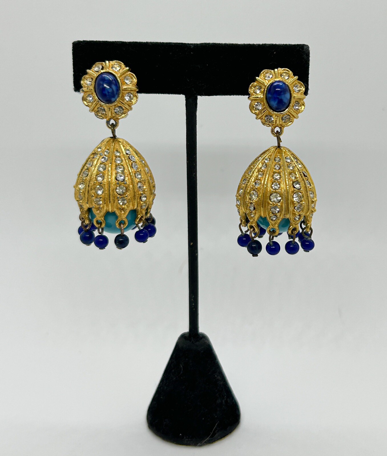 RARE KJL Kenneth J Lane Runway Chandelier Turquoi… - image 1